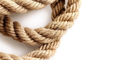 Obraz premium Jute Ropes Isolated On White Background Image