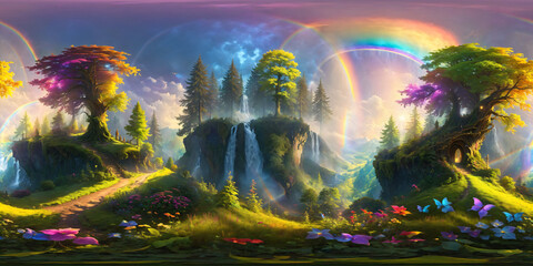 HDRI Fairytale Location Equirectangular Panorama 10