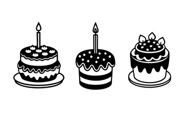 birthday cake with candles