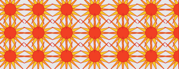 pattern with red and yellow circles