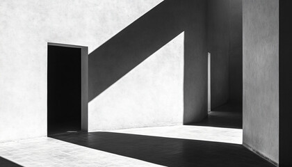 Obraz premium Minimalist and unique interior design in the house