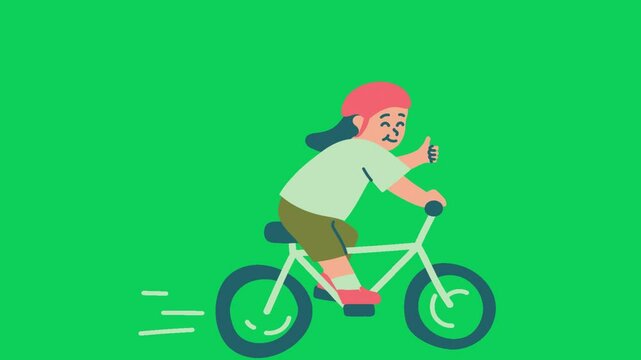 Bicycle Running Animation