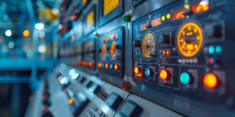 Digital Control System with Colorful Indicators
Control Panel for Industrial Operations