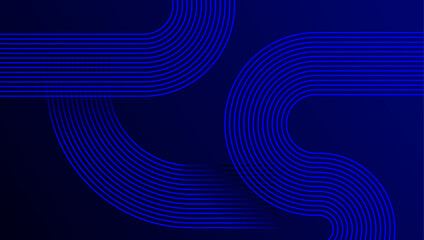 Abstract Geometric Blue Background with geometric shape