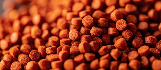 Red Pellet Dog Food Looks Delicious