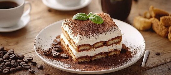 Tiramisu With Coffee Coffee Time