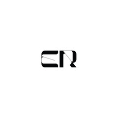 ER monogram logo design letter text name symbol monochrome logotype alphabet character simple logo