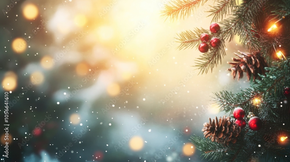 Poster blank canvas with a festive christmas theme on an added background created using ai