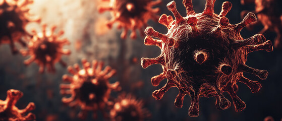 Close-up of a Virus.