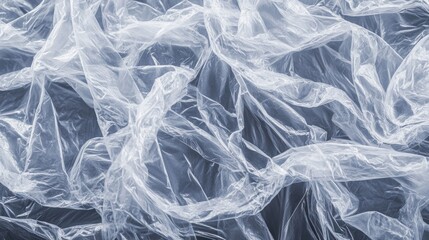 Obraz premium Graphic representation of transparent stretch film and polyethylene surface showcasing the textured design of crinkled plastic material
