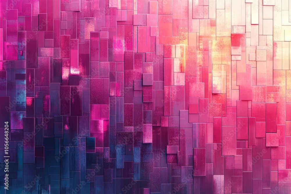 Aufkleber pink and purple abstract geometric background forming a gradient pattern