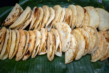 Ledre, a traditional food from Java, Indonesia made from rice flour and bananas