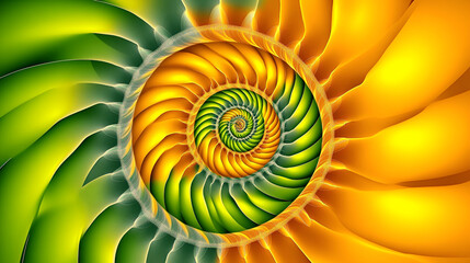 Elegant abstract spiral dance of colors