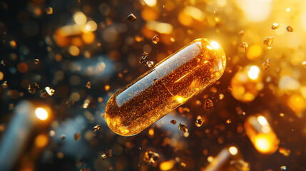 Effective Medical Wellness Advertisement Highlighting Holographic K2 and D3 for Optimal Bone Health and Calcium Absorption