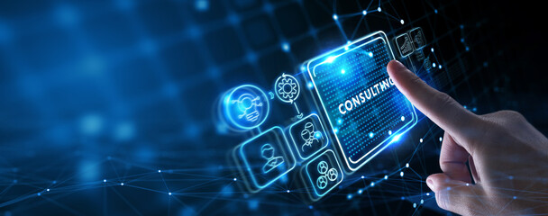 Business, Technology, Internet and network concept. Consulting Expert Advice Support Service.