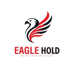 Obraz premium Eagle Logo Design with Bold Wings Modern and Professional Vector Template