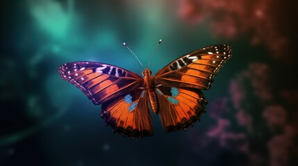 Fototapeta premium Close-up of a Butterfly with a Blurred Background