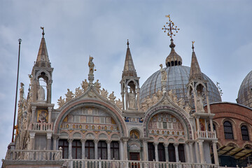 Grandiose Facade of St. Mark's Basilica, Venice