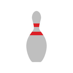 pin bowling icon logo design template