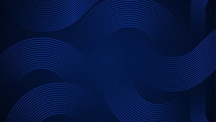 Abstract Geometric Blue Background with Geometric Shape
