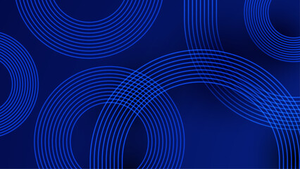 Abstract Geometric Blue Background with Lines