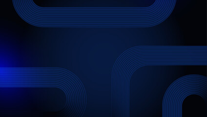 Abstract Geometric Blue Background with Lines