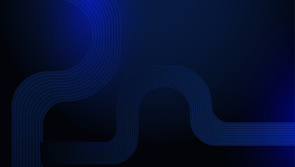 Abstract Geometric Blue Background With Modern Design Elements