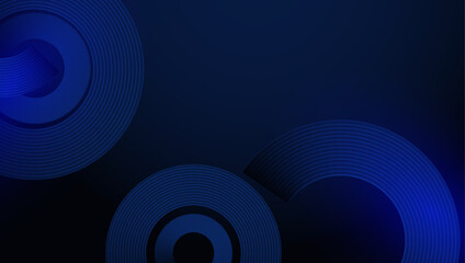 Abstract Blue Geometric Background With Dynamic Lines