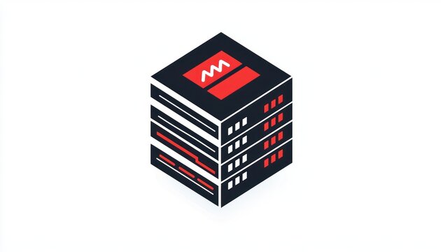 Clean design glyph icon for WHM, representing modern server management.