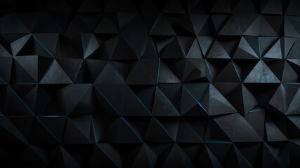Obraz premium Abstract black background creates a modern geometric pattern suitable for backgrounds, packaging design, textiles, and digital art projects