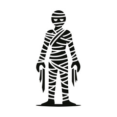 Mummy logo icon design illustration