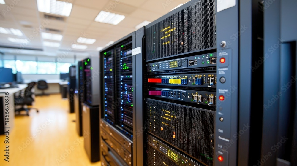 Poster Ensuring safety in server rooms effective fire suppression systems for clean and secure operations