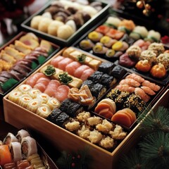 New Year Eve traditional festival foods