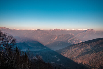 Panorama from the alpine peak