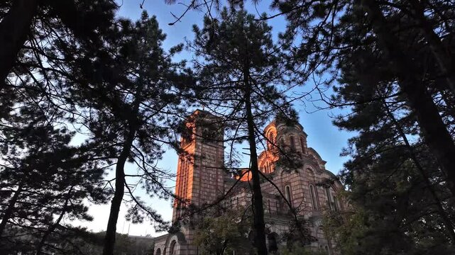 St. Marko church, one of the most famous landmarks in Belgrade, Serbia.