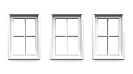 Modern Aluminum Window Sets for Building Exterior Design Collections Generative AI