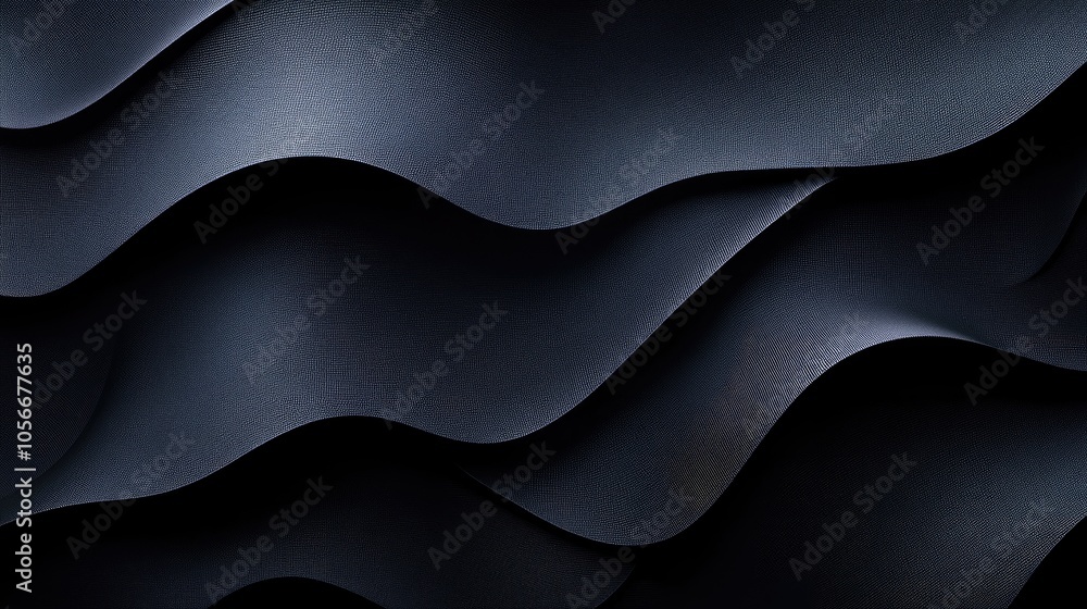 Poster abstract dark textured background featuring low contrast elegant wavy patterns