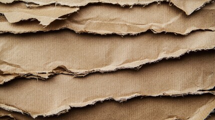 Textured cardboard layers background suitable for packaging recycling and environmentally friendly themes