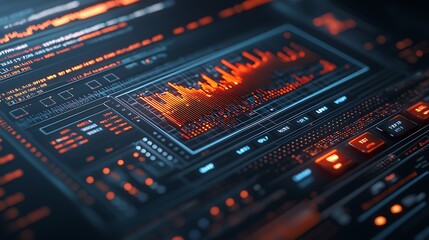 Obraz premium Analyzing real-time data visualizations the impact of technology on data representation and analysis in modern systems