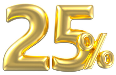 Font And Number Gold For Design 3D Render