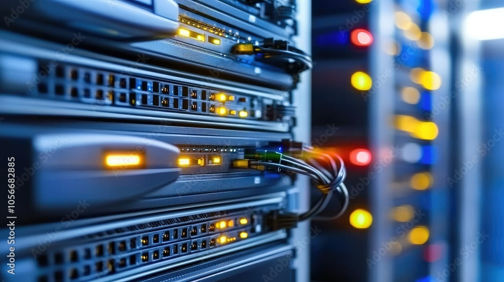 Poster ensuring optimal server room security management through clean and organized standards