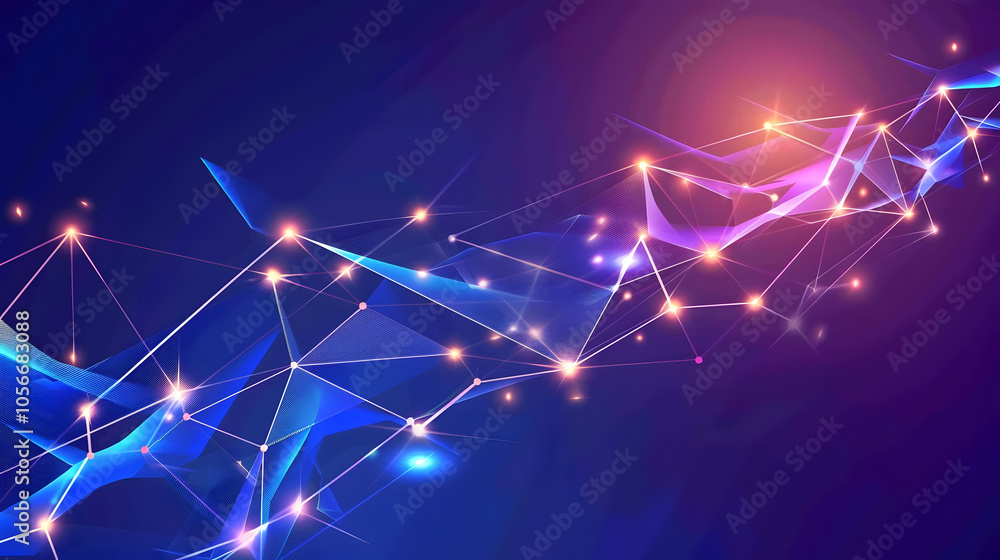 Poster abstract polygonal vector background: 