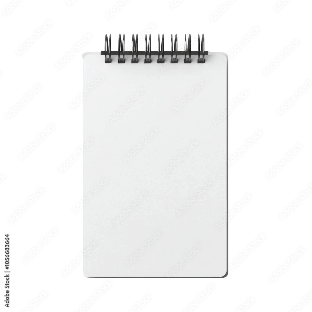 Poster blank notepad isolated transparent background