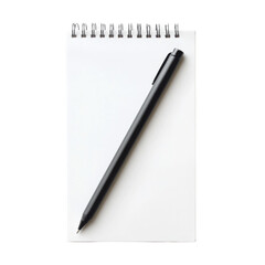 Blank notepad isolated transparent background