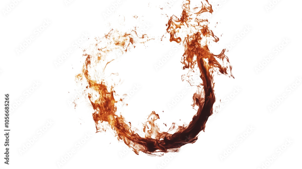 Poster fire flame isolated transparent background