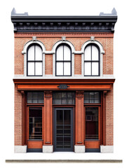 Obraz premium Store front facade isolated transparent background