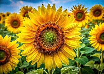 Obraz premium Add natural texture to your design projects with organic yellow sunflower seeds. Ideal for backgrounds, they bring vibrant, unique appeal to any creative endeavor.