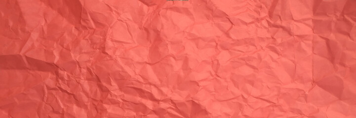 Abstract wrinkled  and crumpled paper texture background vector. Parchment or wrinkled paper, bright red abstract background.