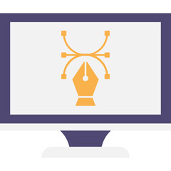 Monitor Graphic Design Icon