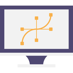 Monitor Graphic Design Icon